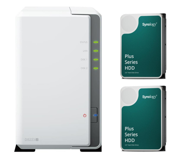 Synology DS223j (2x 4TB HDD HAT3300-4T) - 1178534 - zdjęcie